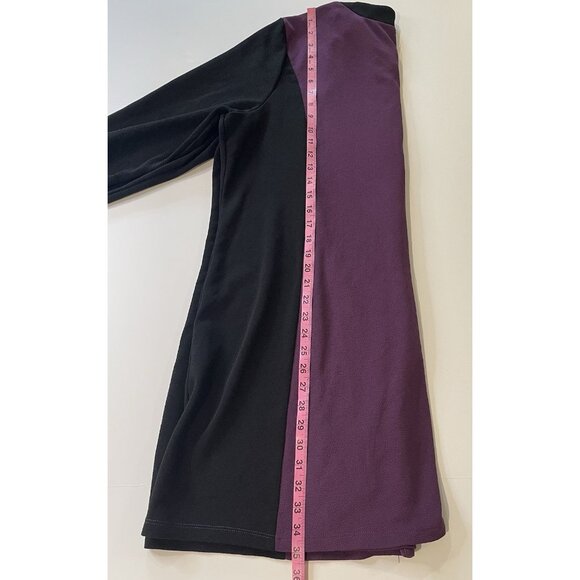 Vtg Slinky Brand Womens Open Front Cardigan Size 2X Colorblock Duster Flowy Bold - Picture 9 of 10